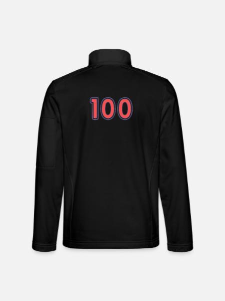 100. 100 YEARS. 100th ANNIVERSARY - Unisex Softshell Jacket - black