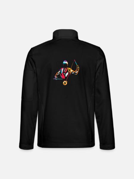 Schwindelerregender Diabolo Auftritt - Unisex Softshelljacke - Schwarz - Hinten