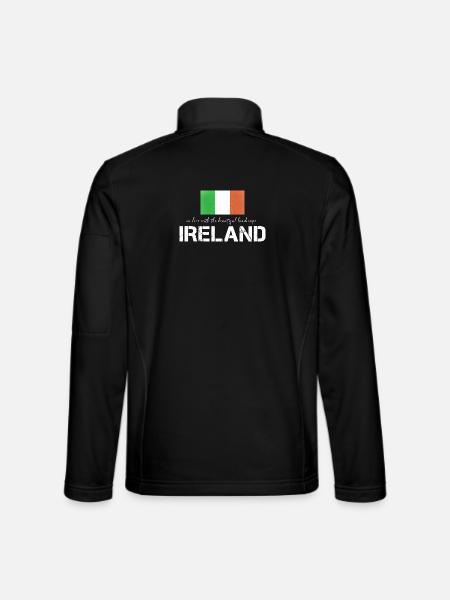 Ireland Irland irische Fahne - Unisex Softshelljacke - Schwarz - Hinten