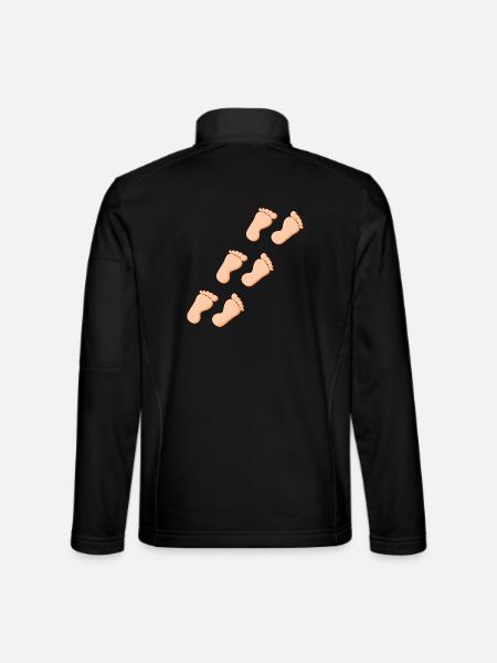 Fuß Füße Fußpflege Podologie Geschenk Geschenkidee - Unisex Softshelljacke - Schwarz