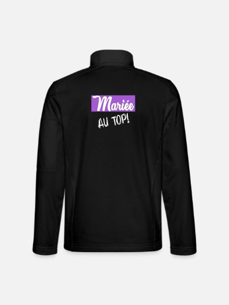 Bachelorette party. WEDDING - Unisex Softshell Jacket - black