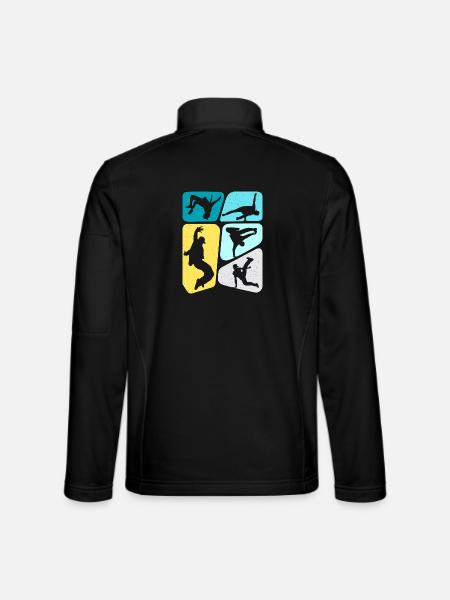Breakdance Breakdancer Kinder Jungen Breakdancing - Unisex Softshelljacke - Schwarz - Hinten