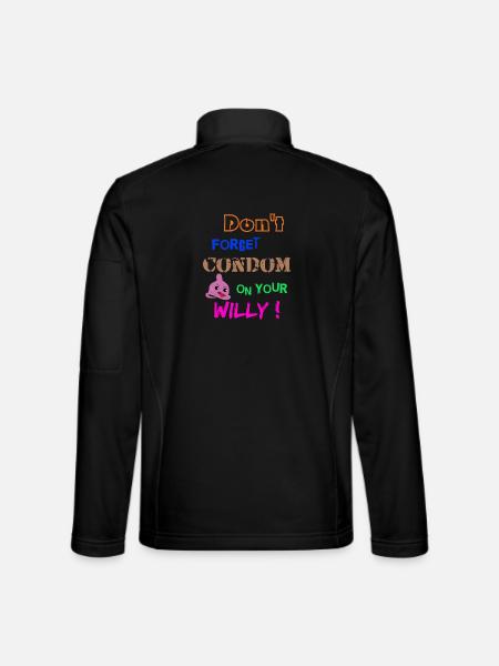 Condom - Unisex Softshelljacke - Schwarz - Hinten