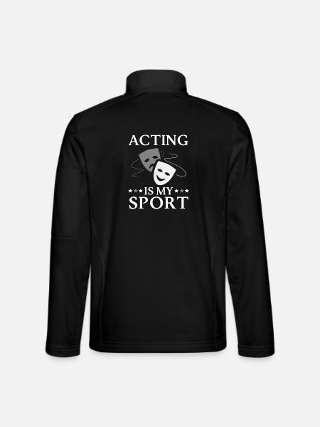 Schauspielen Ist Mein Sport Darsteller - Unisex Softshelljacke - Schwarz - Hinten