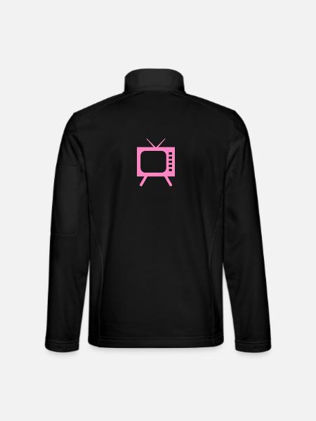 Fernseher - TV - Unisex Softshelljacke - Schwarz