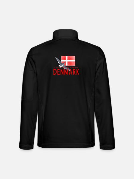 Dänemark Möwe - Unisex Softshelljacke - Schwarz