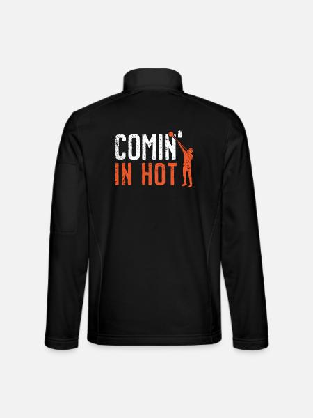 Comin' In Hot Blowpipe Glasbläser Glasbläser - Unisex Softshelljacke - Schwarz - Hinten