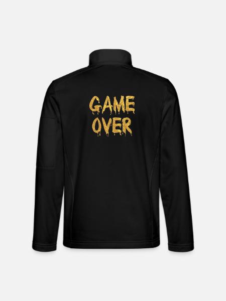 Game Over Gold Graffiti - Unisex Softshelljacke - Schwarz
