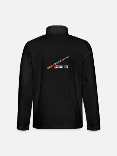 Beschwingte Flöte Musikschule - Unisex Softshelljacke - Schwarz