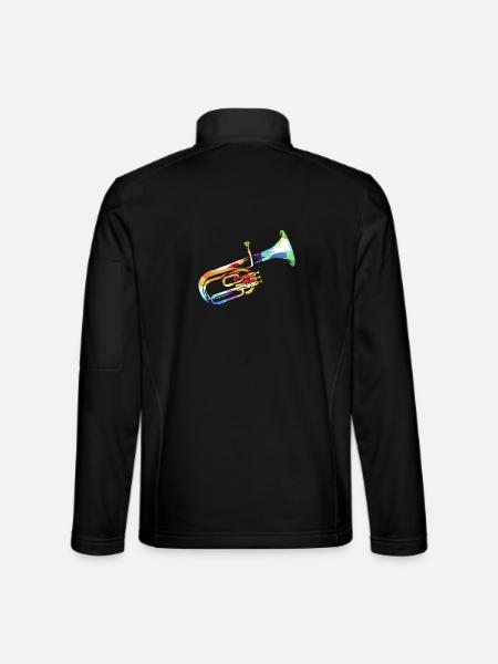 Strahlendes Althorn Blaskapelle - Unisex Softshelljacke - Schwarz