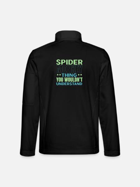 Spinnenliebhaber Spinnenflüsterer Arachnid Tarantu - Unisex Softshelljacke - Schwarz - Hinten