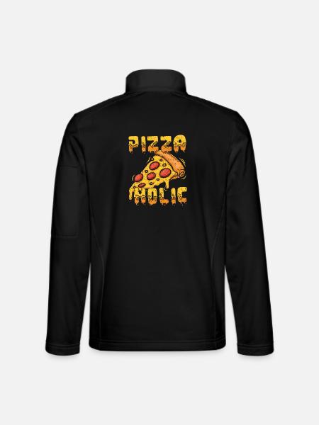 Pizzaholic Pizza-Liebhaber Italienisches Essen Piz - Unisex Softshelljacke - Schwarz - Hinten