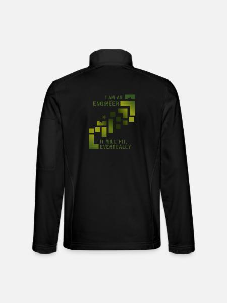 Engineer Ingenieur - Unisex Softshelljacke - Schwarz - Hinten