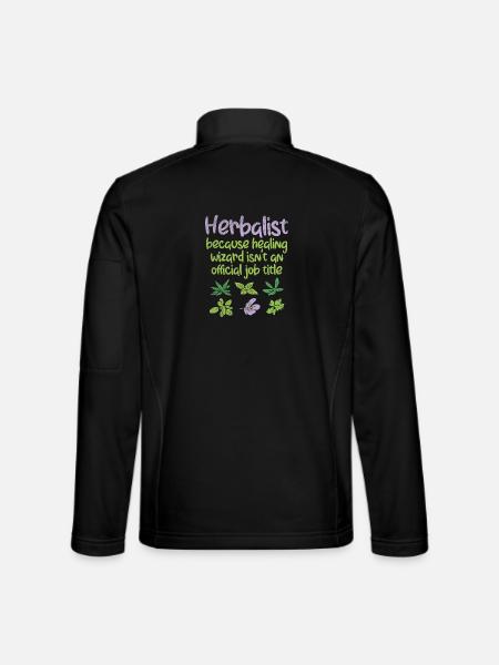 Kräuterkunde Kräuter - Unisex Softshelljacke - Schwarz