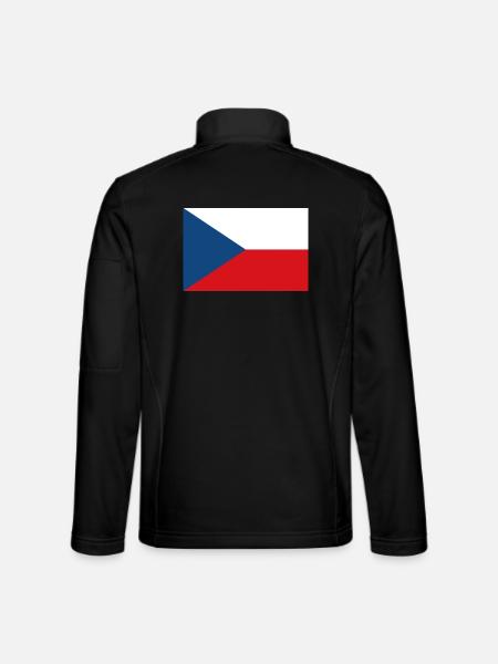 Tschechische Republik - Unisex Softshelljacke - Schwarz - Hinten