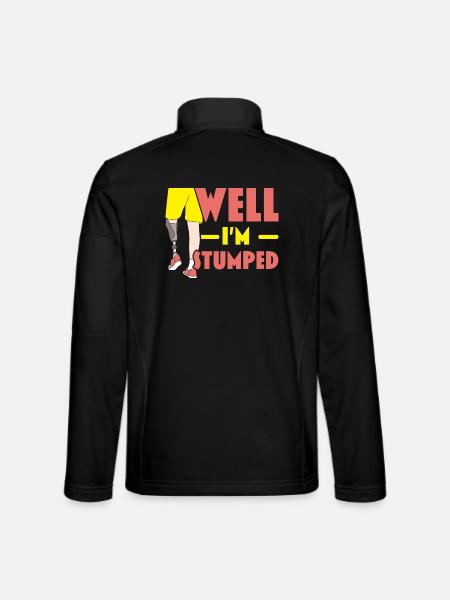 Ich bin ratlos Amputierte Amputierte Chirurgie - Unisex Softshelljacke - Schwarz - Hinten