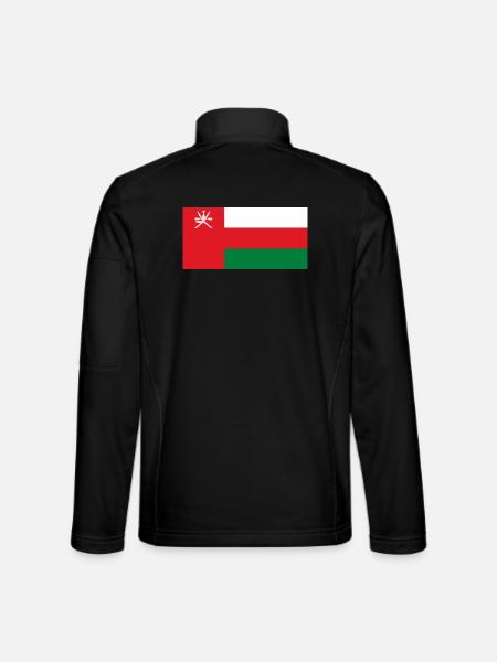 Oman - Unisex Softshelljacke - Schwarz - Hinten