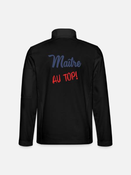 MASTER AT THE TOP - Unisex Softshell Jacket - black