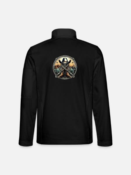 Western Logo 1 - Unisex Softshell Jacket - black