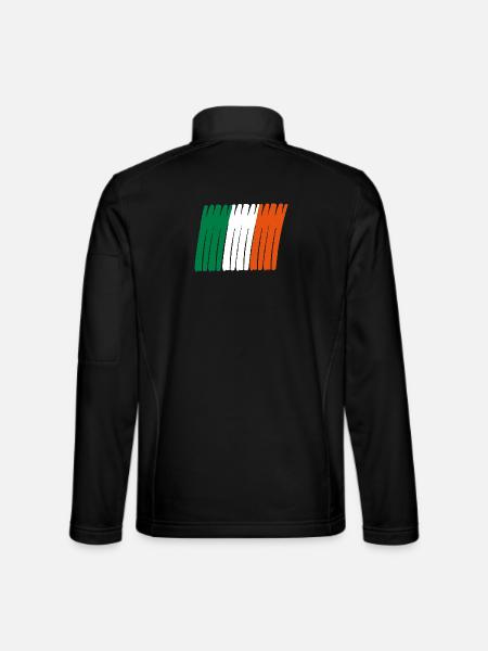 ireland flag sport football - Unisex Softshelljacke - Schwarz - Hinten