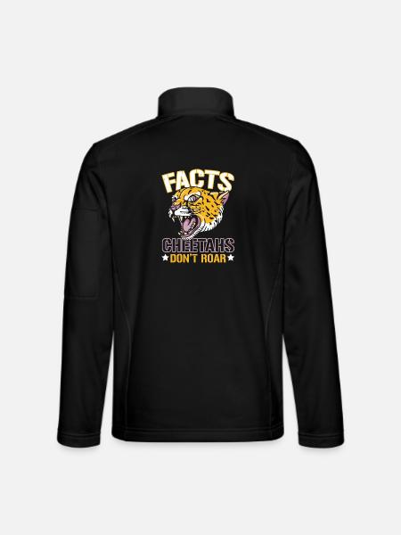 Fakten Geparden brüllen nicht Wildlife Zookeeper - Unisex Softshelljacke - Schwarz - Hinten