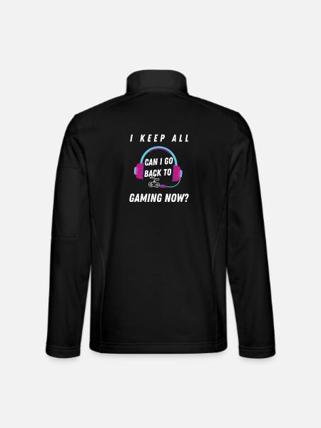 Kann ich zum Gaming-Abschlussgeschenk zurückkehren? - Unisex Softshelljacke - Schwarz