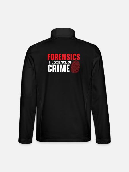 Forensik Die Wissenschaft des Verbrechens Forensis - Unisex Softshelljacke - Schwarz - Hinten
