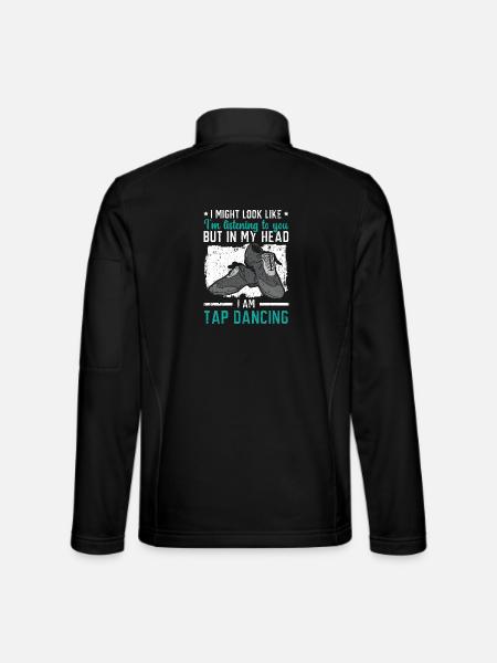 In meinem Kopf bin ich Stepptänzer Stepptänzer - Unisex Softshelljacke - Schwarz - Hinten