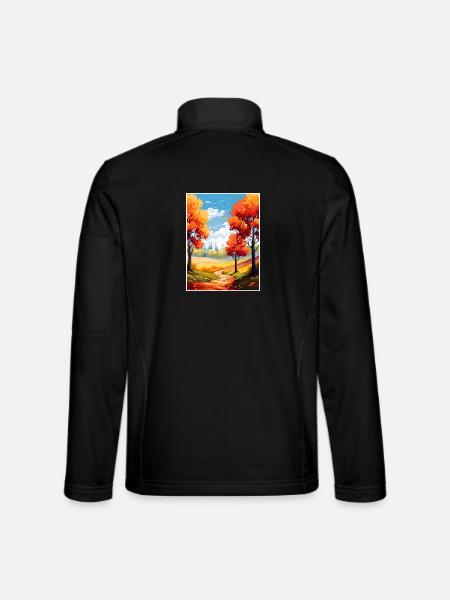 Adelaide Hills Australien Vintage Reiseposter WPA - Unisex Softshelljacke - Schwarz - Hinten