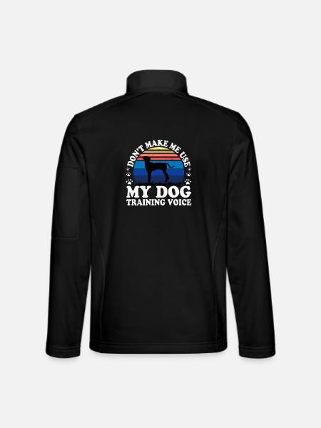 Hannover Hound Hundeliebhaber Silhouette Vintage Sonnenuntergang - Unisex Softshelljacke - Schwarz - Hinten