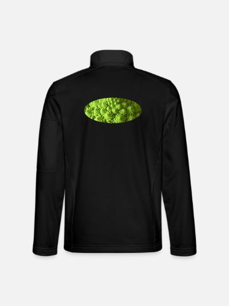 Romanesco-Brokkoli - Unisex Softshelljacke - Schwarz