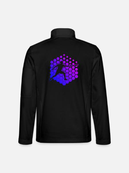 Ultimate Frisbee Geschenk für ein Ultimate-Spieler - Unisex Softshelljacke - Schwarz - Hinten