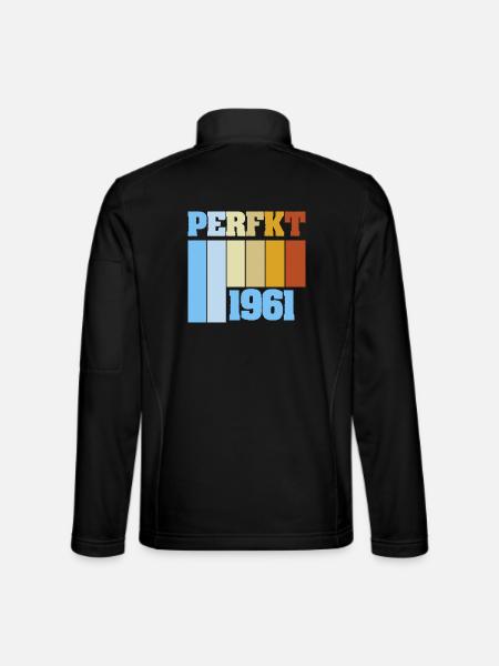 Perfekt 1961 - Unisex Softshelljacke - Schwarz - Hinten
