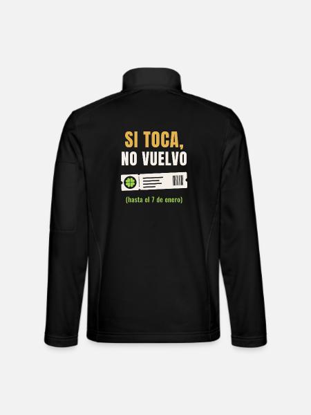 Wenn es Zeit ist, komme ich nicht zurück - Unisex Softshelljacke - Schwarz - Hinten