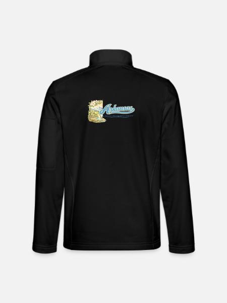 Arkansas Retro Vintage Natural State Nature Design - Unisex Softshelljacke - Schwarz - Hinten