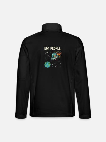 EW, People Alien UFO - Unisex Softshelljacke - Schwarz
