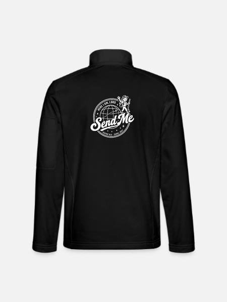  Hier Bin Ich, Herr, Sende Mir Jesaja 6 8 Seoul - Unisex Softshelljacke - Schwarz - Hinten