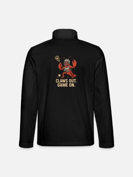 Claws out. Game on - Unisex Softshelljacke - Schwarz - Hinten