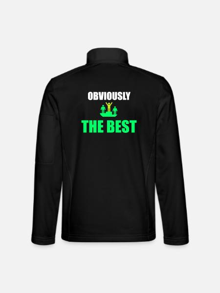 Offensichtlich das Beste - Unisex Softshelljacke - Schwarz - Hinten