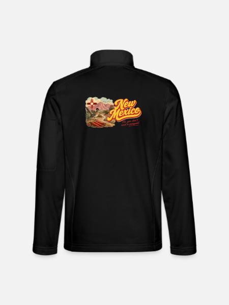 New Mexico Retro Vintage Enchantment Design - Unisex Softshelljacke - Schwarz - Hinten