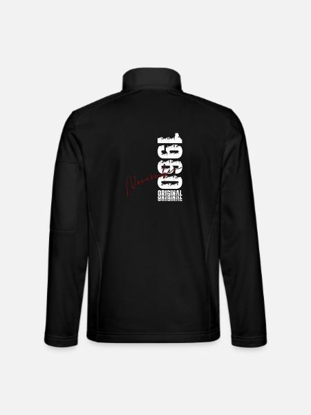 66. Geburtstag Geschenk November Original 1960 - Unisex Softshelljacke - Schwarz - Hinten