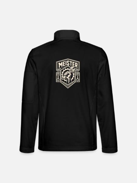 KFZ Meisterprüfung bestanden - Unisex Softshelljacke - Schwarz - Hinten
