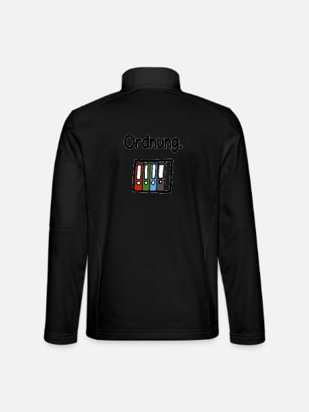 Ordner Ordnung - Unisex Softshelljacke - Schwarz - Hinten