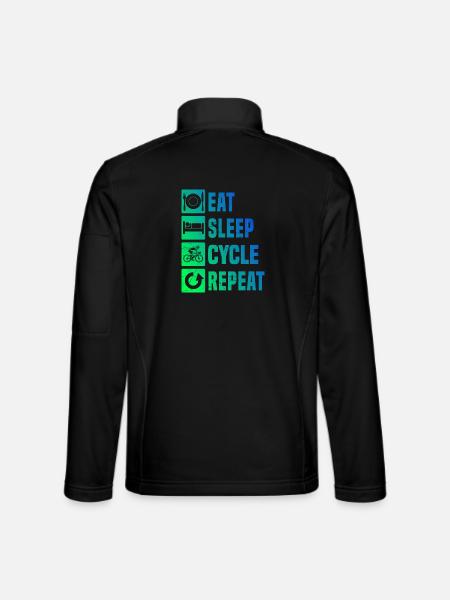 Geschenkidee für einen Roadbike mit Roadbike - Unisex Softshelljacke - Schwarz - Hinten