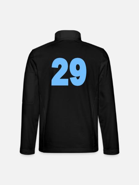 29 - Unisex Softshelljacke - Schwarz - Hinten