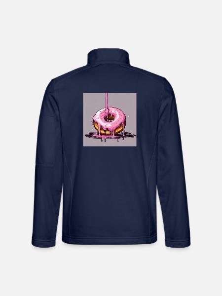 Donut 1 - Unisex Softshelljacke - Navy - Hinten