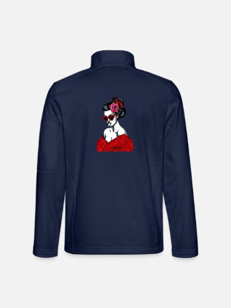 GEISHA - Unisex Softshelljacke - Navy - Hinten