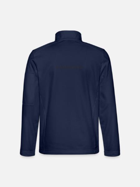 Hanover German City Lower Saxony lettering - Unisex Softshell Jacket - navy - Back