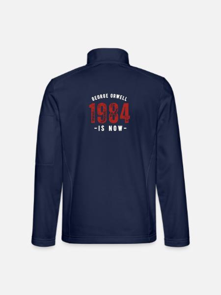 GEORGE ORWELL 1984 - Unisex Softshell Jacket - navy