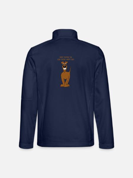 Irischer Terrier Smile - Unisex Softshelljacke - Navy